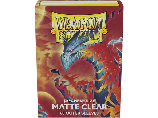 Supplies Arcane Tinmen - Dragon Shield Outer Sleeves - Clear Matte Japanese Size - 60 Count - Cardboard Memories Inc.