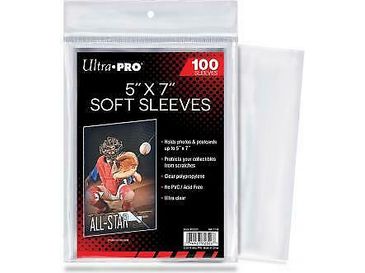 Supplies Ultra Pro - 5x7 Soft Sleeves - Cardboard Memories Inc.