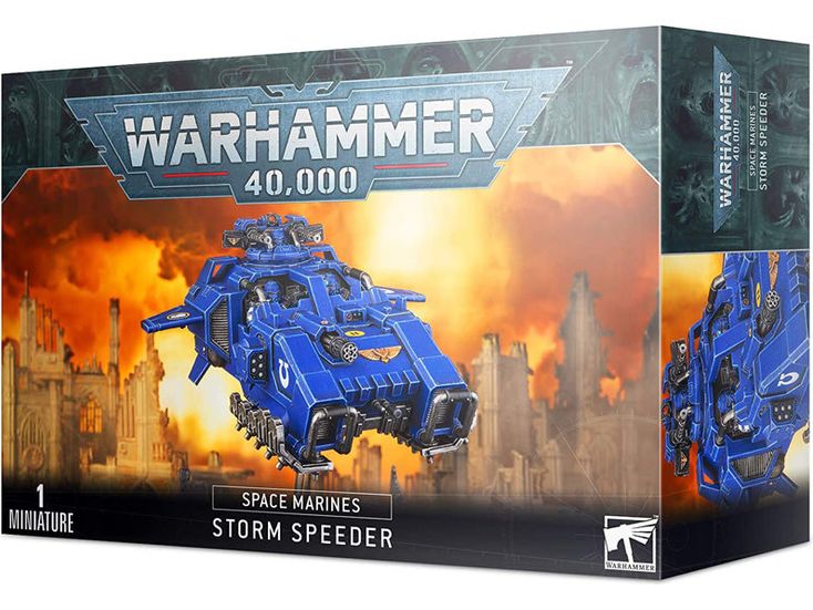 Collectible Miniature Games Games Workshop - Warhammer 40K - Space Marines - Storm Speeder - 48-45 - Cardboard Memories Inc.