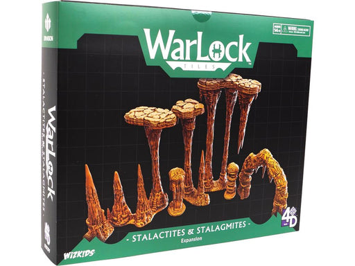 Role Playing Games Wizkids - 4D Tiles - Warlock Tiles - Stalactites and Stalagmites - Expansion - Cardboard Memories Inc.