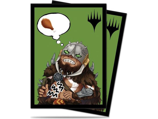 Supplies Ultra Pro - Deck Protector Sleeves - Magic the Gathering - Chibi Collection - Garruk - Im Starving - Cardboard Memories Inc.