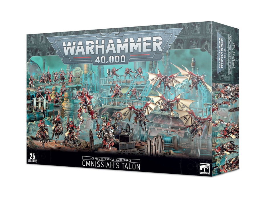 Collectible Miniature Games Games Workshop - Warhammer 40K - Adeptus Mechanicus - Battleforce - Omnissiahs Talon - 59-28 - Cardboard Memories Inc.