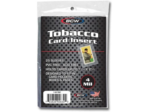 Supplies BCW - Tobacco Card Sleeves - Cardboard Memories Inc.