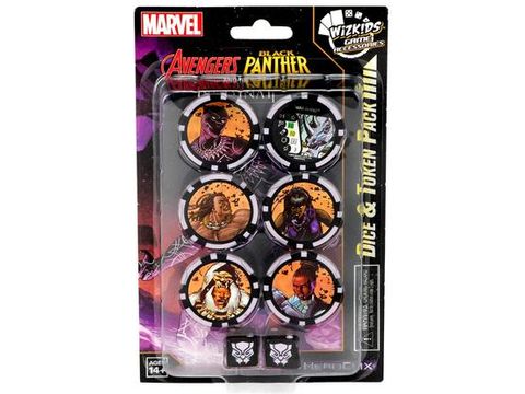 Collectible Miniature Games Wizkids - Marvel - HeroClix - Black Panther and Illuminati - Dice & Token Pack - Cardboard Memories Inc.