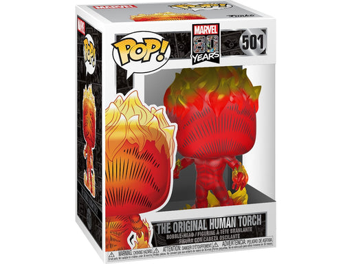 Action Figures and Toys POP! - Marvel - Human Torch - First Appearance 80th - Cardboard Memories Inc.