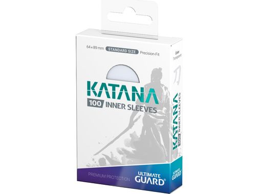 Supplies Ultimate Guard - Katana Sleeves - Standard - Transparent - Inner Sleeves - Cardboard Memories Inc.
