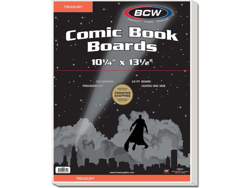Comic Supplies BCW - Treasury Comic Book Boards - 24 pt - Cardboard Memories Inc.