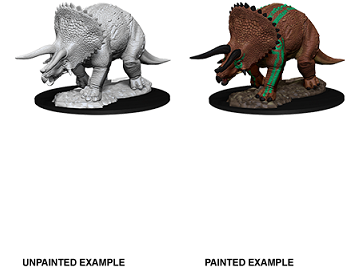 Role Playing Games Wizkids - Dungeons and Dragons -  Nolzurs Marvellous Miniatures - Triceratops - 73533 - Cardboard Memories Inc.