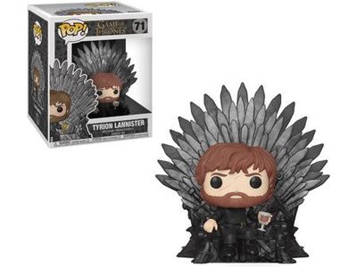 Action Figures and Toys POP! - Television - Game of Thrones - Tyrion Lannister - Sitting On Iron Throne - Cardboard Memories Inc.