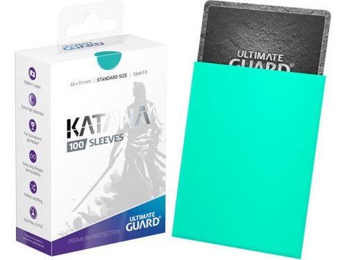 Supplies Ultimate Guard - Katana Sleeves - Standard - Turquoise - Cardboard Memories Inc.