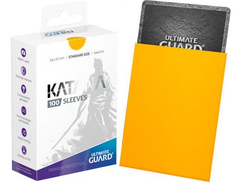 Supplies Ultimate Guard - Katana Sleeves - Standard - Yellow - Cardboard Memories Inc.