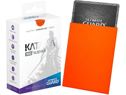 Supplies Ultimate Guard - Katana Sleeves - Standard - Orange - Cardboard Memories Inc.