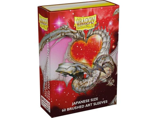 Supplies Arcane Tinmen - Dragon Shield Sleeves - Valentine 2022 Matte Japanese Size - 60 Count - Cardboard Memories Inc.