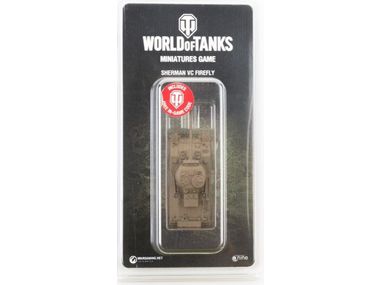 miniatures Gale Force Nine - World of Tanks - Wave 3 - British - Sherman Firefly - Medium Tank - 494121 - Cardboard Memories Inc.