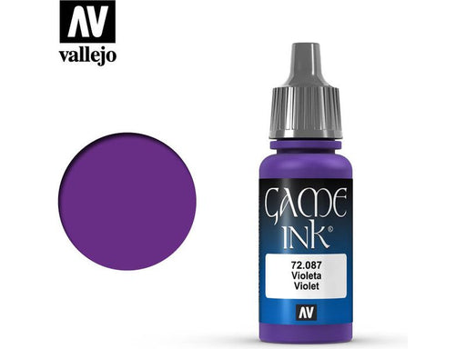 Paints and Paint Accessories Acrylicos Vallejo - Violet - 72 087 - Cardboard Memories Inc.