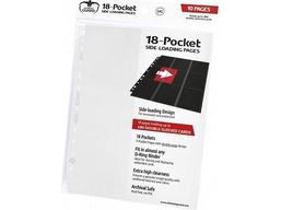 Supplies Ultimate Guard - 18-Pocket Side-loading Pages - White - 10-Pack - Cardboard Memories Inc.