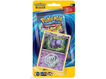 Trading Card Games Pokemon - Evolutions - Check Lane Trading Card Blister Pack - Weezing - Cardboard Memories Inc.