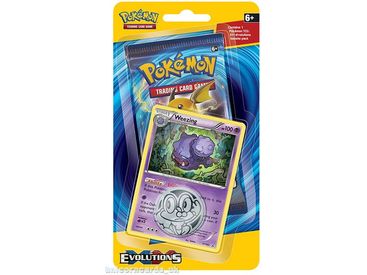 Trading Card Games Pokemon - Evolutions - Check Lane Trading Card Blister Pack - Weezing - Cardboard Memories Inc.