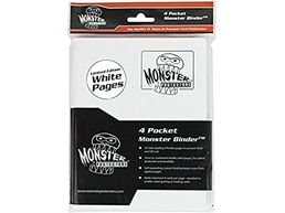 Supplies BCW - Monster - 4 Pocket Binder - Holofoil White with White Pages - Cardboard Memories Inc.