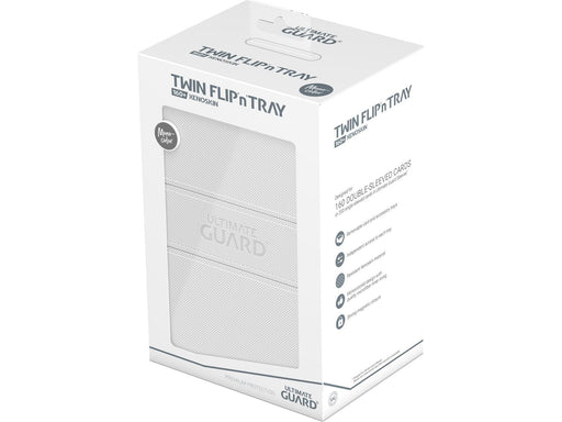 Supplies Ultimate Guard - Twin Flip N Tray Xenoskin - Monocolor White - 160 - Cardboard Memories Inc.