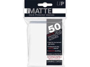 Supplies Ultra Pro - Deck Protectors - Standard Size - 50 Count Pro-Matte White - Cardboard Memories Inc.