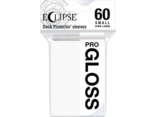 Supplies Ultra Pro - Eclipse Gloss Deck Protectors - Small Size - 60 Count Arctic White - Cardboard Memories Inc.
