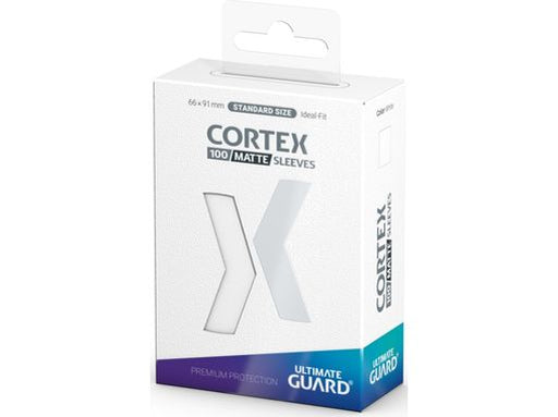 Supplies Ultimate Guard - Cortex Sleeves - Standard - Matte - White - 100 Count - Cardboard Memories Inc.