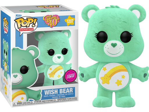 Action Figures and Toys POP! - Animation - Care Bears 40th Anniversary - Wish Bear - Flocked Chase - Cardboard Memories Inc.