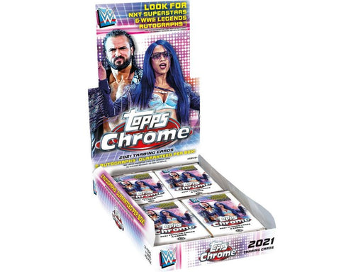Sports Cards Topps - 2021 - WWE Wrestling - Chrome - Hobby Box - Cardboard Memories Inc.