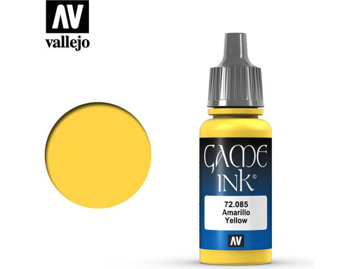 Paints and Paint Accessories Acrylicos Vallejo - Yellow - 72 085 - Cardboard Memories Inc.