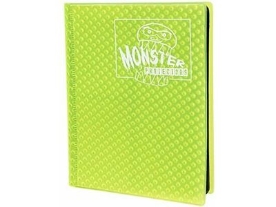 Supplies BCW - Monster - 4 Pocket Binder - Holofoil Yellow - Cardboard Memories Inc.
