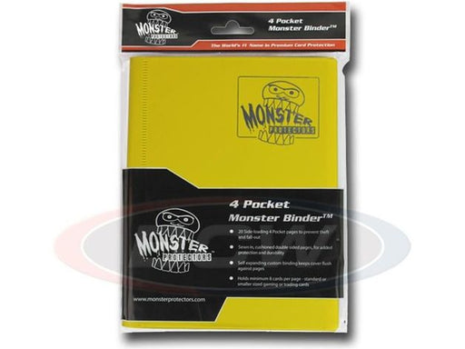 Supplies BCW - Monster - 4 Pocket Binder - Matte Yellow - Cardboard Memories Inc.