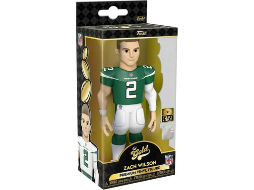Action Figures and Toys Funko - Gold - Sports - NFL - New York Jets - Zach Wilson - Chase - Premium Figure - Cardboard Memories Inc.